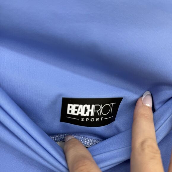 Beach Riot Blue Pearl Embellished Athletic Leggings Fitted Size Large - Picture 12 of 15